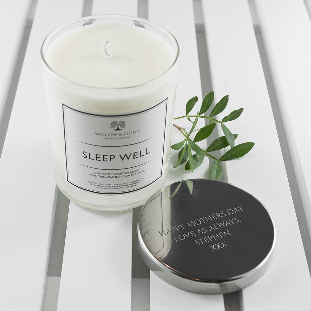 Personalised Sleep Well Candle 🎁 Unique Gifts UK The Gift Gazebo