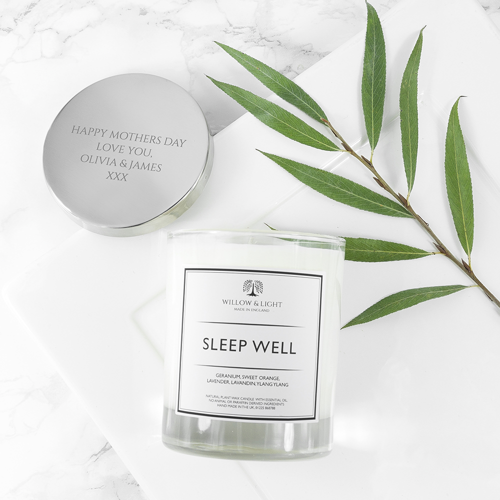 Personalised Sleep Well Candle 🎁 Unique Gifts UK The Gift Gazebo