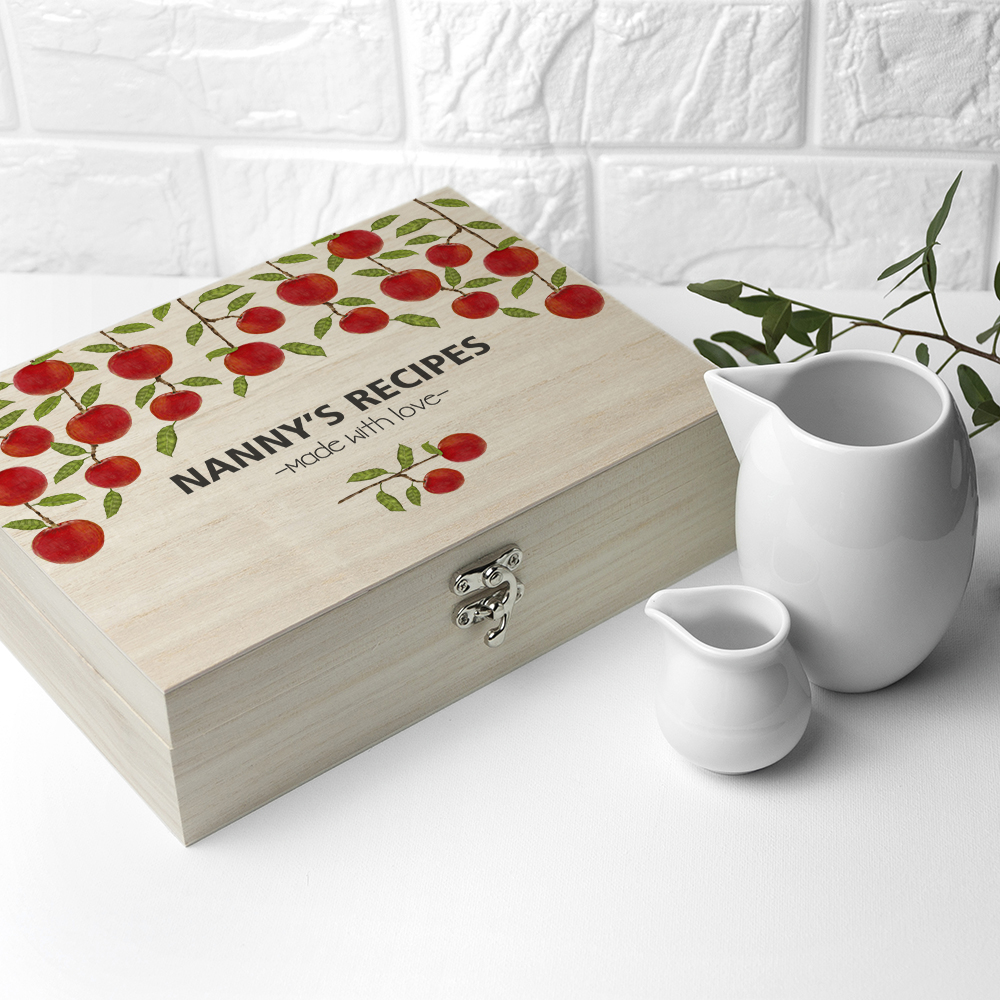 Personalised Orchard Recipe Box 🎁 Unique Gifts UK The Gift Gazebo