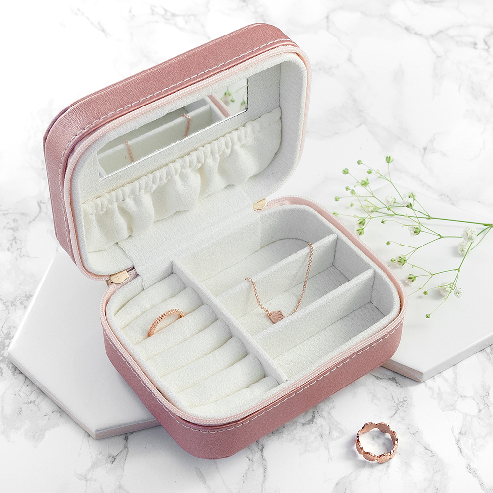 Personalised Pink Travel Jewellery Case 🎁 Unique Gifts UK The Gift