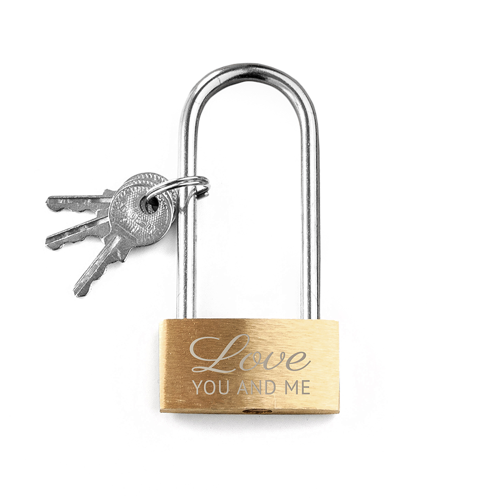Personalised Lovers' Padlock 🎁 Unique Gifts UK The Gift Gazebo