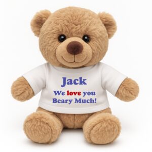 Personalised Kid's Beary Much Teddy Bear