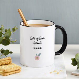 Personalised Mum's Home Floral Mug